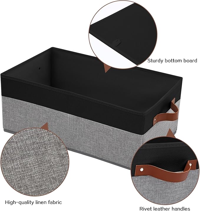 3 Pack Large Capacity Storage Bins Closet Organizer - Image 4