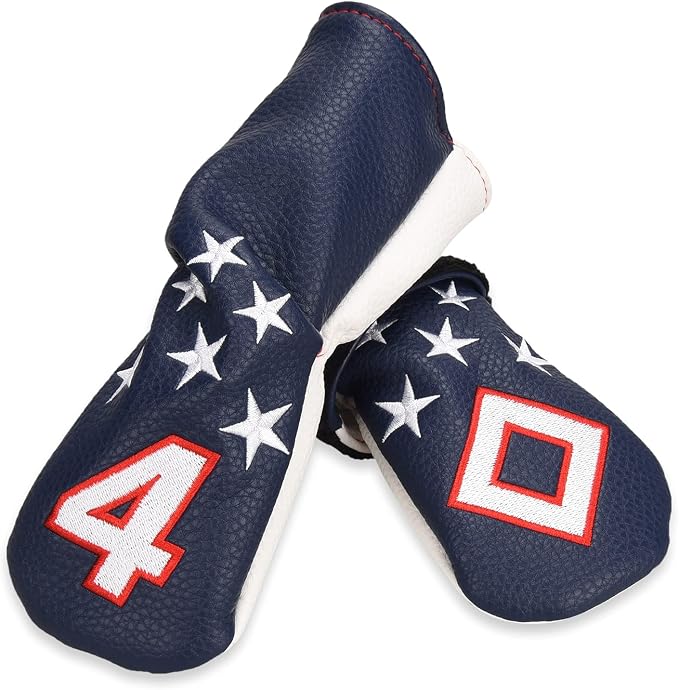Blue and White Stars Hybrid Iron Head Covers - Image 4