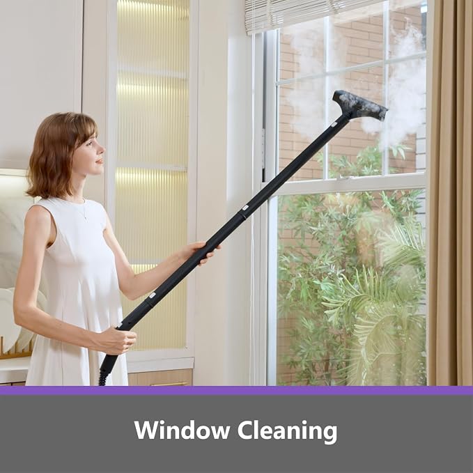 Steam Cleaner: Fast 50-Sec Heat-Up-21-Piece Kit-0.6Gal Tank Refill Anytime-No - Image 7