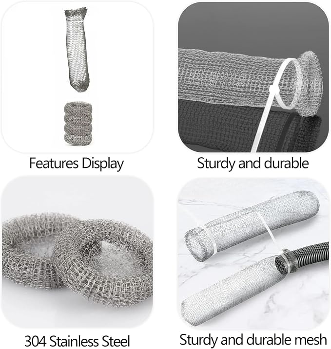 Stainless Steel Lint Traps for Washing Machine Drain Hose – Mesh Filter - Image 5
