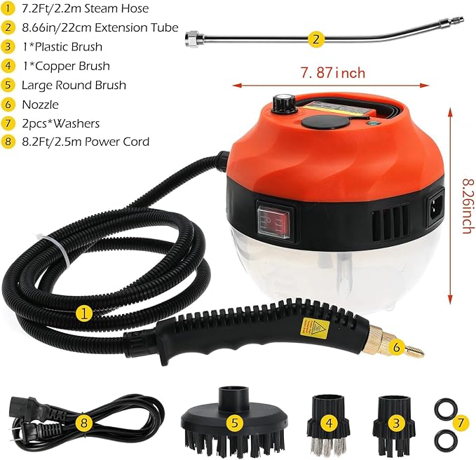 Handheld Steam Cleaner, 2500W Steam Cleaner, High Pressure Steamer - Image 5