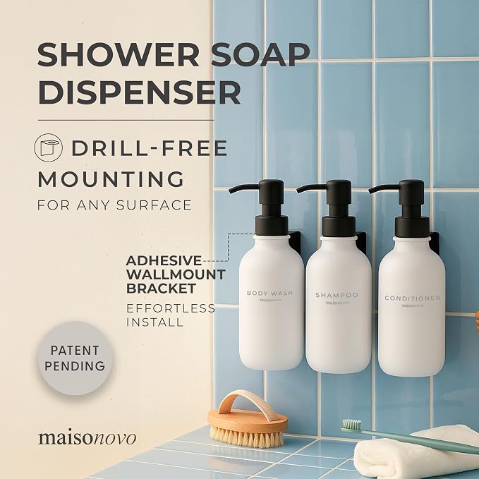 MaisoNovo Shampoo and Conditioner Dispenser - Image 2