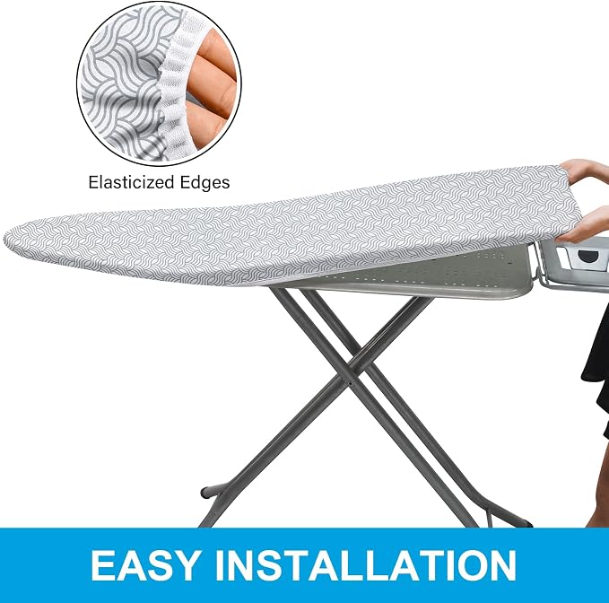 Dalykate Ironing Board Cover and Pad, Thick Padding, Elastic Edge, Scorch & - Image 7