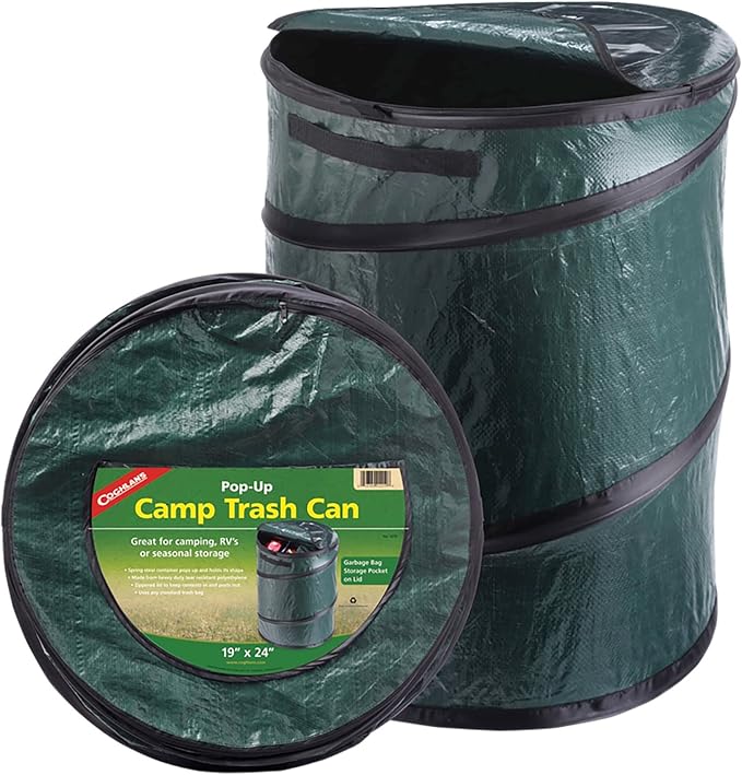 Coghlan's Pop-Up Lightweight Trash Can – Collapsible Waste Bin - Image 2