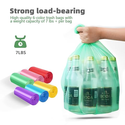 Small Trash Can 3 Pack 1.8 Gallons, Bathroom Trash Can & Garbage Can - Image 3