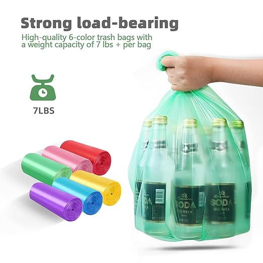 Small Trash Can 3 Pack 1.8 Gallons, Bathroom Trash Can & Garbage Can - Image 2