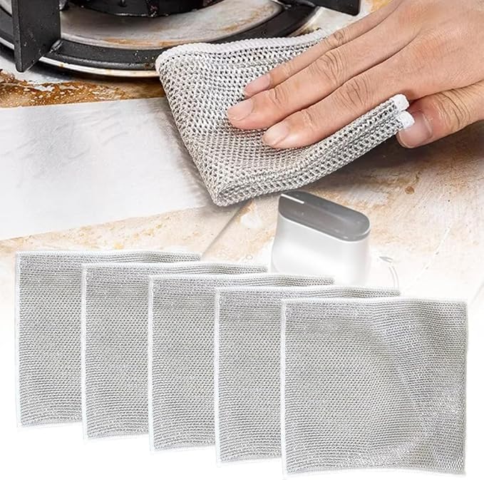 Multipurpose Wire Dishwashing Rags by Pousbo
