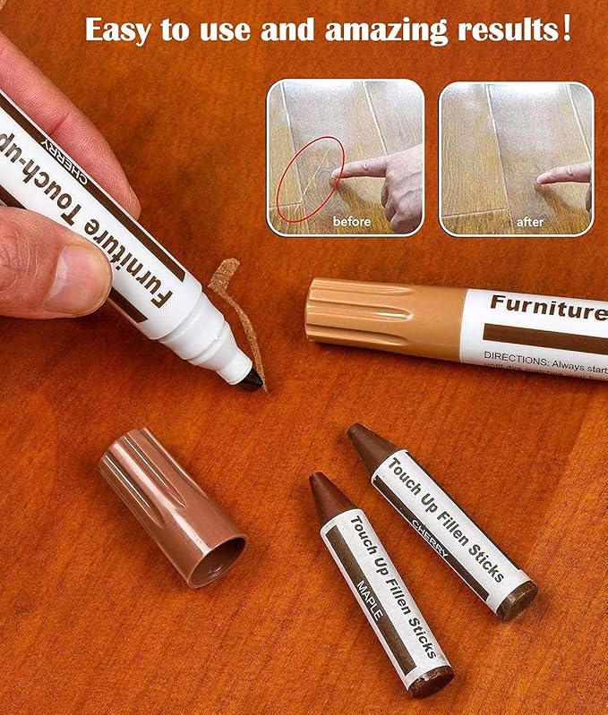 Lifreer Revolutionary Furniture Touch Up Markers, 12 Colors Wood Scratch Repair - Image 3