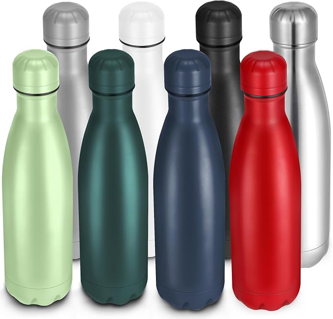 17oz Cola-Bottle Shaped Stainless Steel Leak-proof Water Bottle, Double Wall by Unknown