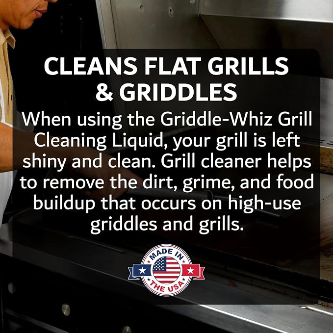 Griddle-Whiz 3 Piece Griddle Cleaning Kit | Liquid Grill Cleaner w/Griddle - Image 4