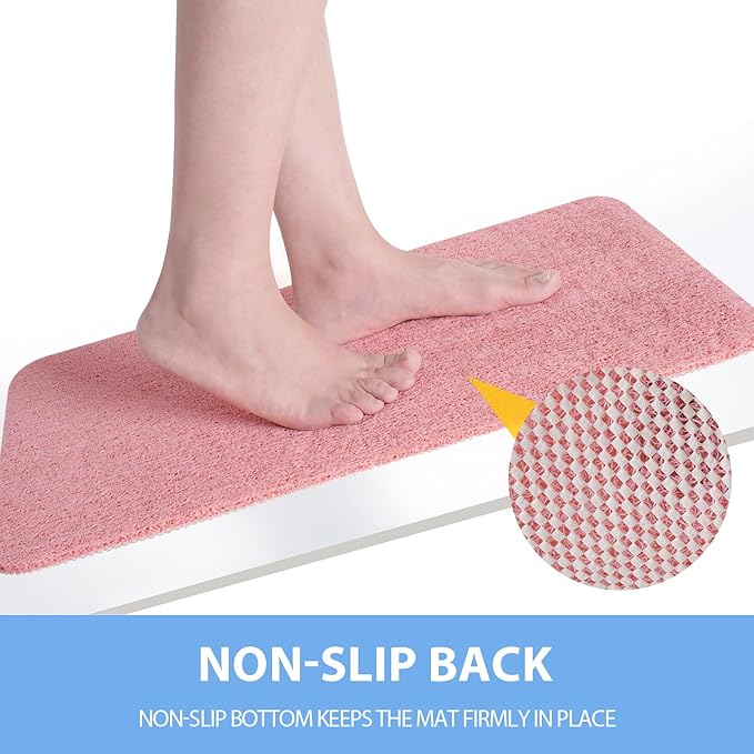 Non-Slip Bathtub Mat, Anti Slip Shower Mat, Fast Drying Bathtub Mats, Foot - Image 3