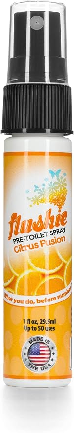 Flushie Pre-Toilet Sprays for Poop Travel Size Toiletries Bathroom Spray for by FlushiePre-ToiletSpray
