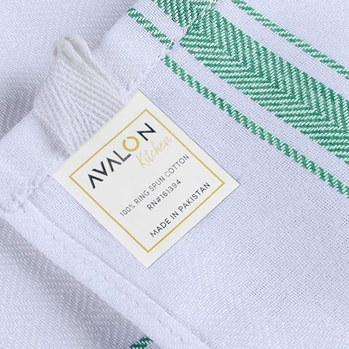 Dish Towels Set Size 15x25 Inch, 100% Cotton Soft & Absorbent Linen Kitchen - Image 7