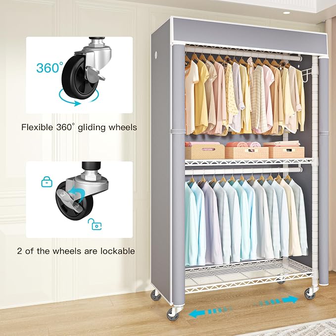 FUTASSI White Clothing Rack - Image 2