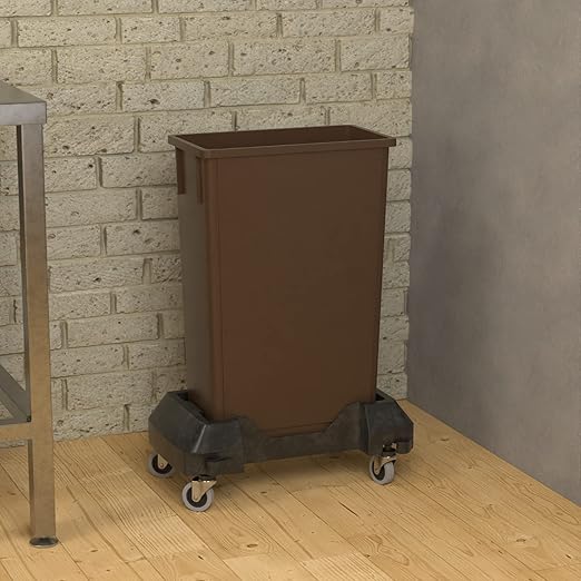 23 Gallon Brown Slim Jim Trash Can - Image 3