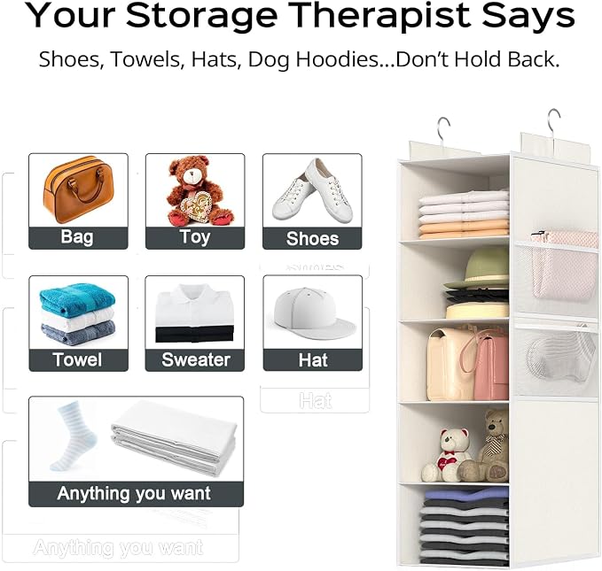 Extra Deep Hanging Closet Organizer - Image 7