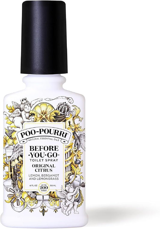 Poo-Pourri Before-You-Go Toilet Spray, Original Citrus, 4 Fl Oz, Bathroom Odor by %7EPourri