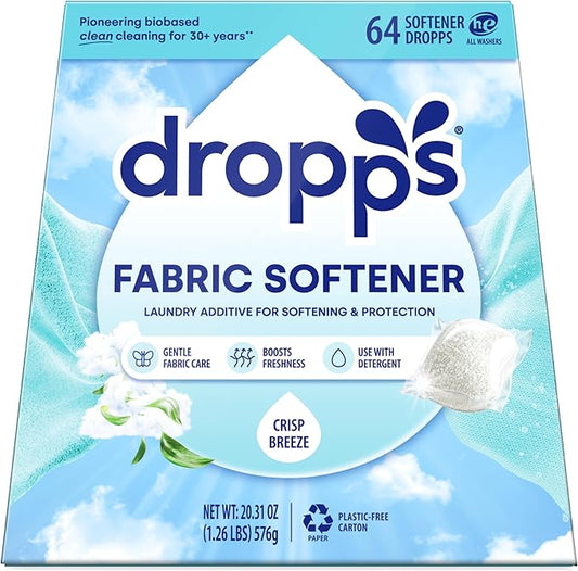 Dropps Laundry Fabric Softener Pods, Crisp Breeze by Dropps