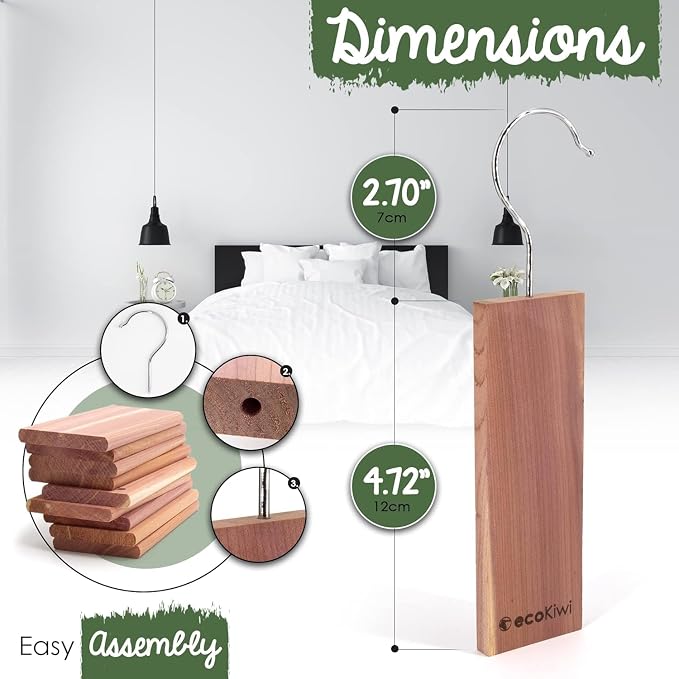 ecoKiwi Cedar Blocks for Clothes Storage - Image 4