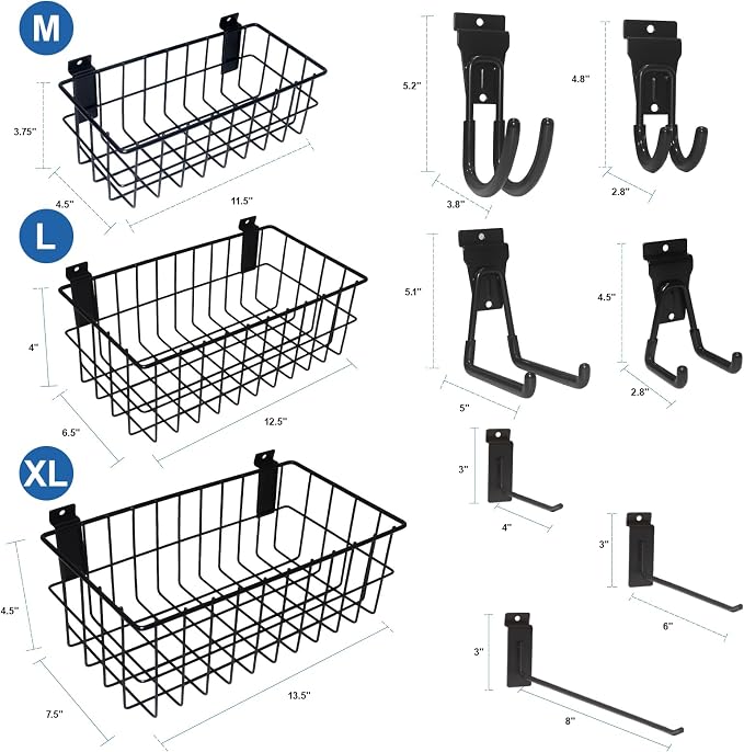 NeatiEase 29 PCS Slatwall Accessories Kit - Image 2