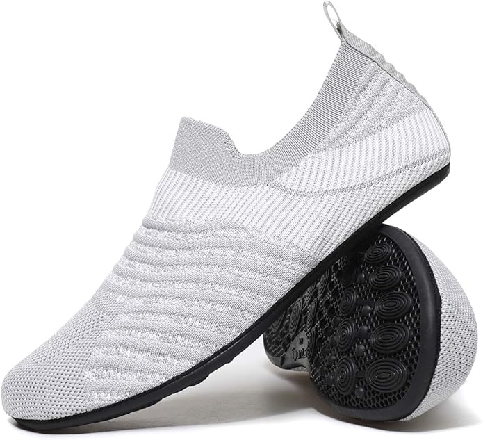 Adult Indoor House Slippers Socks Lightweight Non Slip Grip House Home Shoes by CanLeg