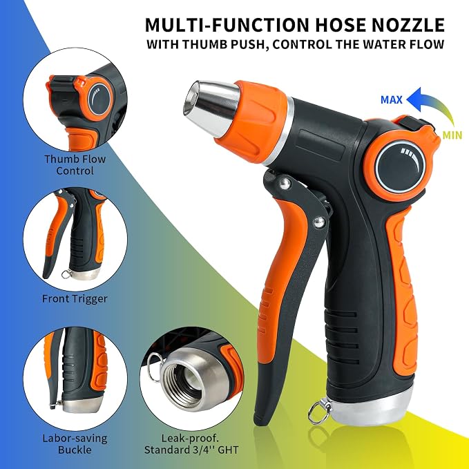 Garden Hose Nozzle Sprayer, Water Hose Sprayer Nozzle - Image 4