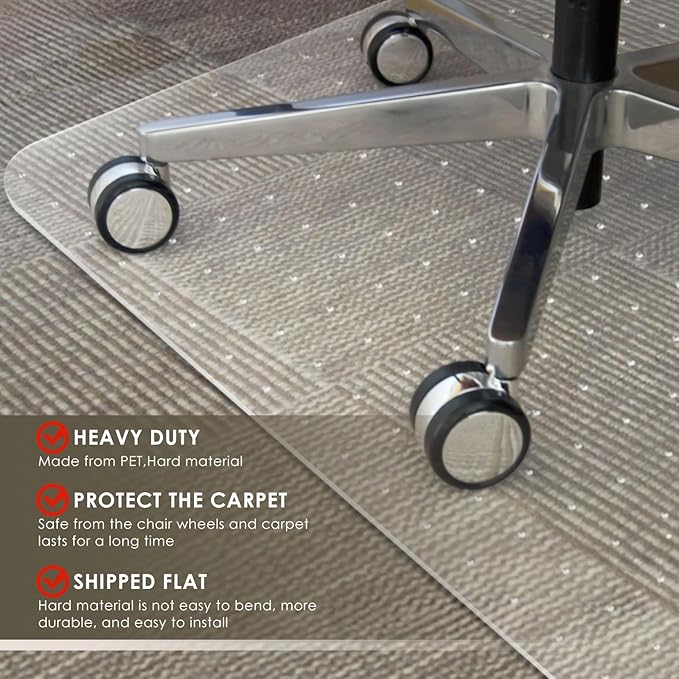Azadx Heavy Duty Office Chair Mat - Image 4