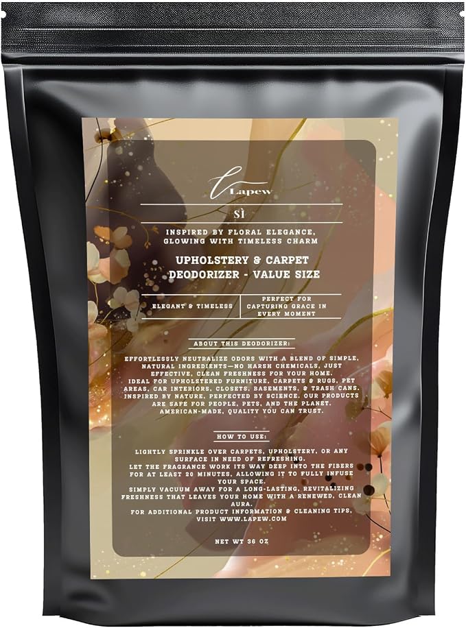 Sì Carpet Freshener Powder Value Size 36 oz | Powerful Odor Eliminator by Lapew