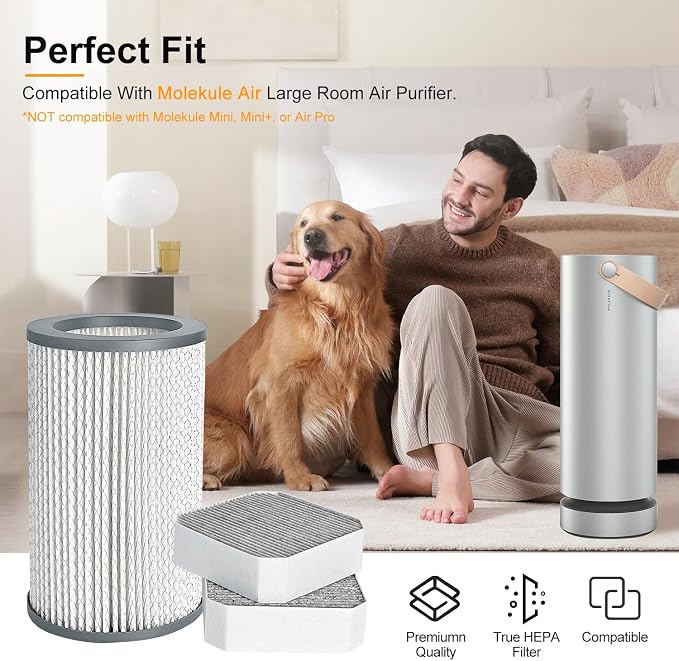 3 Pack Air Replacement Filters Set Compatible - Image 2