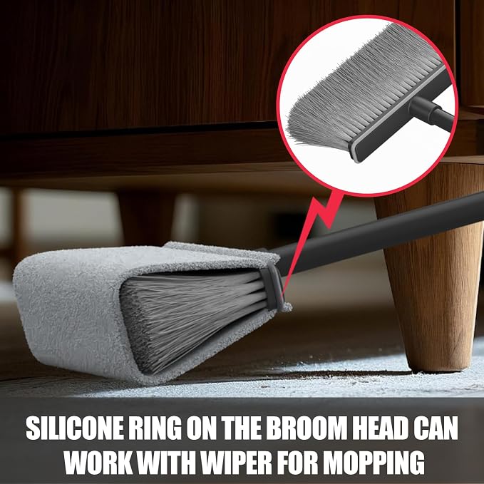 Broom with Dustpan Combo Set, Dust Pans with Long Handle, Brooms with Dustpan - Image 6