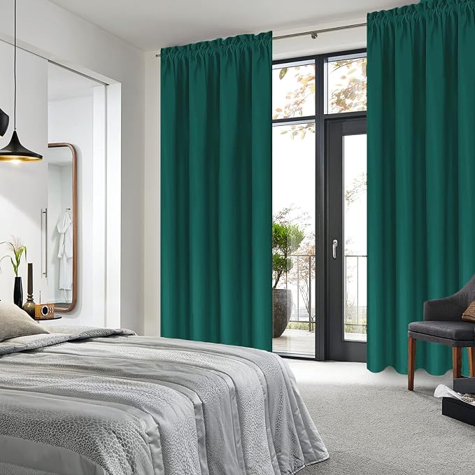 DWCN Blackout Curtains Thermal Insulated, Energy Saving & Noise Reducing - Image 2