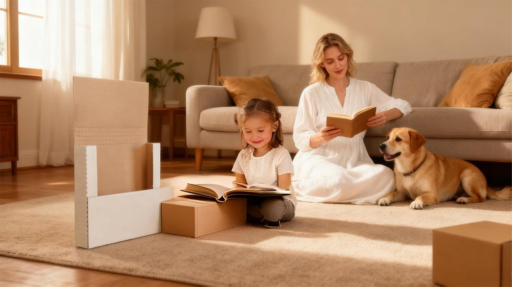 50 pack Letter Size Corrugated Mailer,11x8x2'',Height Adjustable