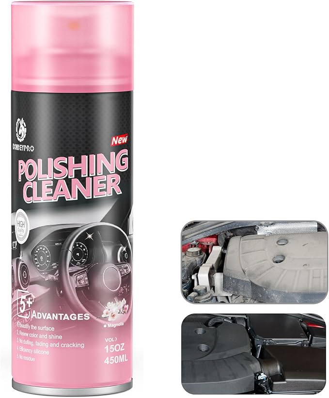 Interior Cleaner and Protectant, 15 Fl Oz Polishing Cleaner Car Interior Spray by DONKEYPRO