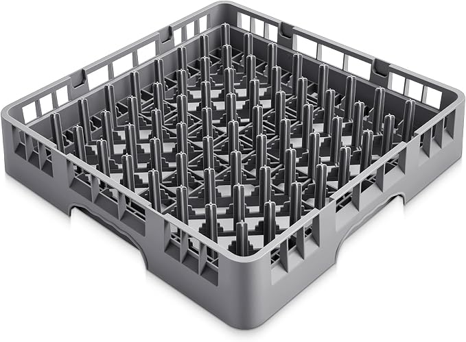 Commercial Dishwasher Tray Rack Polypropylene Full Size Flatware Rack by Aurelema
