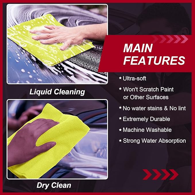 200 Pcs Microfiber Cleaning Cloth 16x16 Inch Microfiber Towels - Image 6