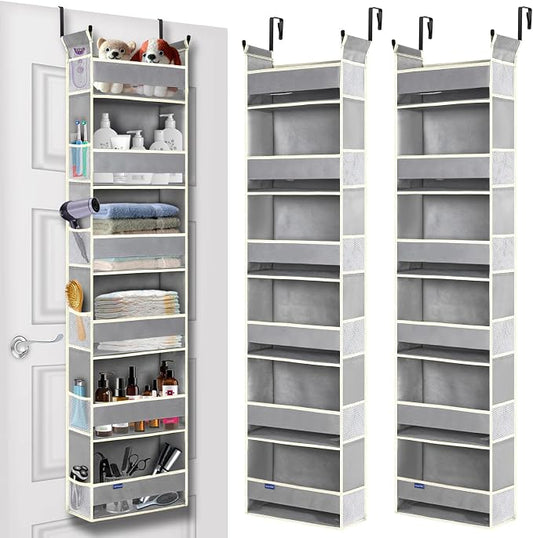 2 Pack Over The Door Hanging Organizer 6-Shelves and 12 Side Pockets, Over The by ROOMTALK