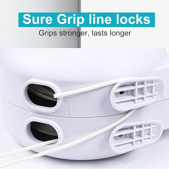 Retractable Clothesline Outdoors, 49 Feet PVC Heavy Duty Retractable Clothes - Image 4