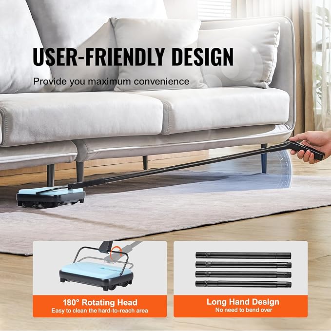 VEVOR Carpet Sweeper Manual, Floor Sweeper - Image 5