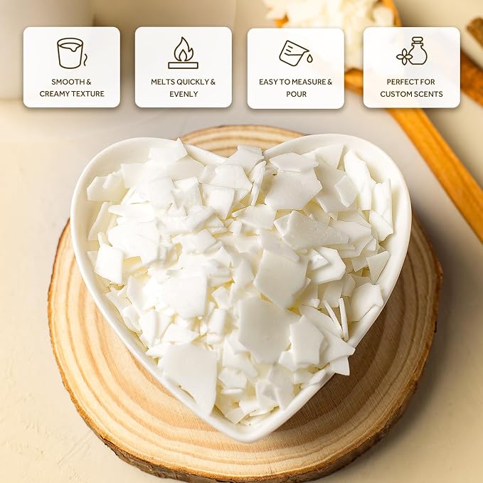NORVENCE Soy Wax for Candle Making, Natural Soy Wax Flakes 20lb, Premium Candle - Image 3