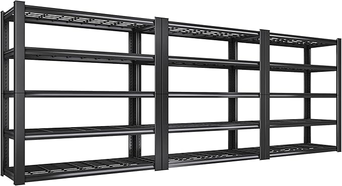 REIBII 3010LBS Storage Shelves 72" H Garage Shelving Heavy Duty Metal Shelving by REIBII