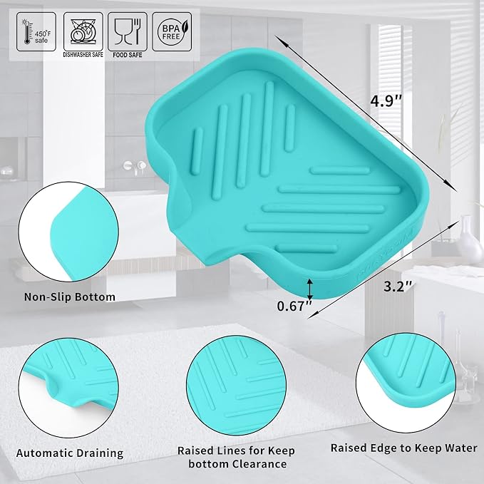 Silicone Bathroom Soap Dishes - Image 2
