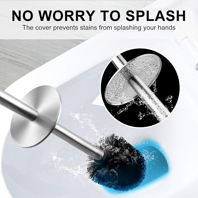 Toilet Brush and Holder, 2 Pack Toilet Brush - Image 3