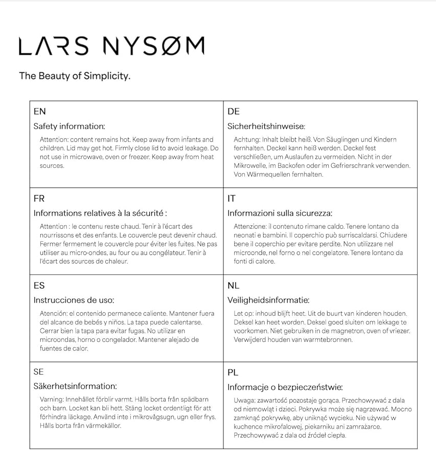 LARS NYSØM Stainless Steel Insulated Water Bottle 12oz 17oz 25oz 34oz 51oz | - Image 8