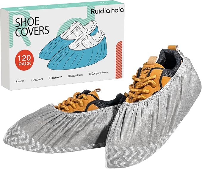 Shoe Covers Disposable 120 Pack, Non-Woven Booties by Unknown