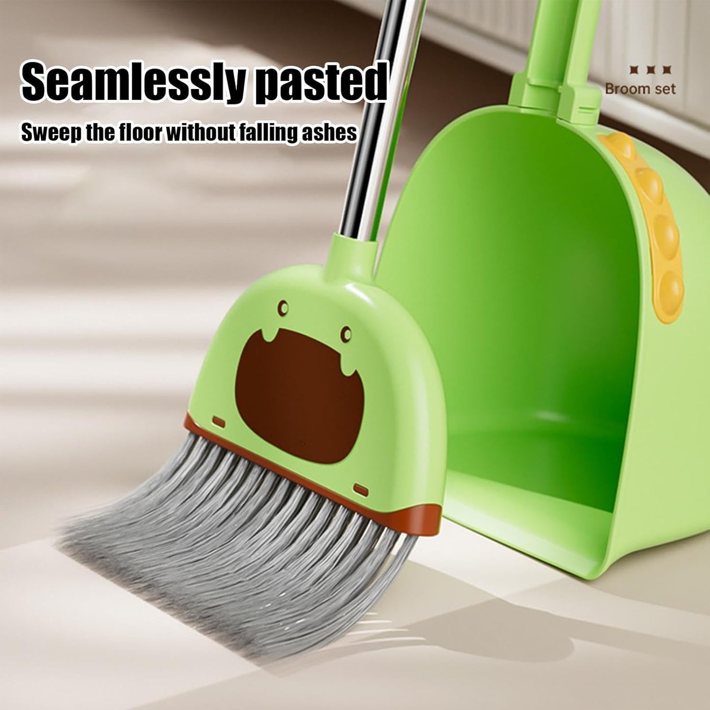 Toy Broom , Stylish, Dustpan – Premium Compact Versatile Lightweight Combo Set Kids Play, Learn Education Activities Preschool, Children Boys Girls | Preschool Children Boys and Girls