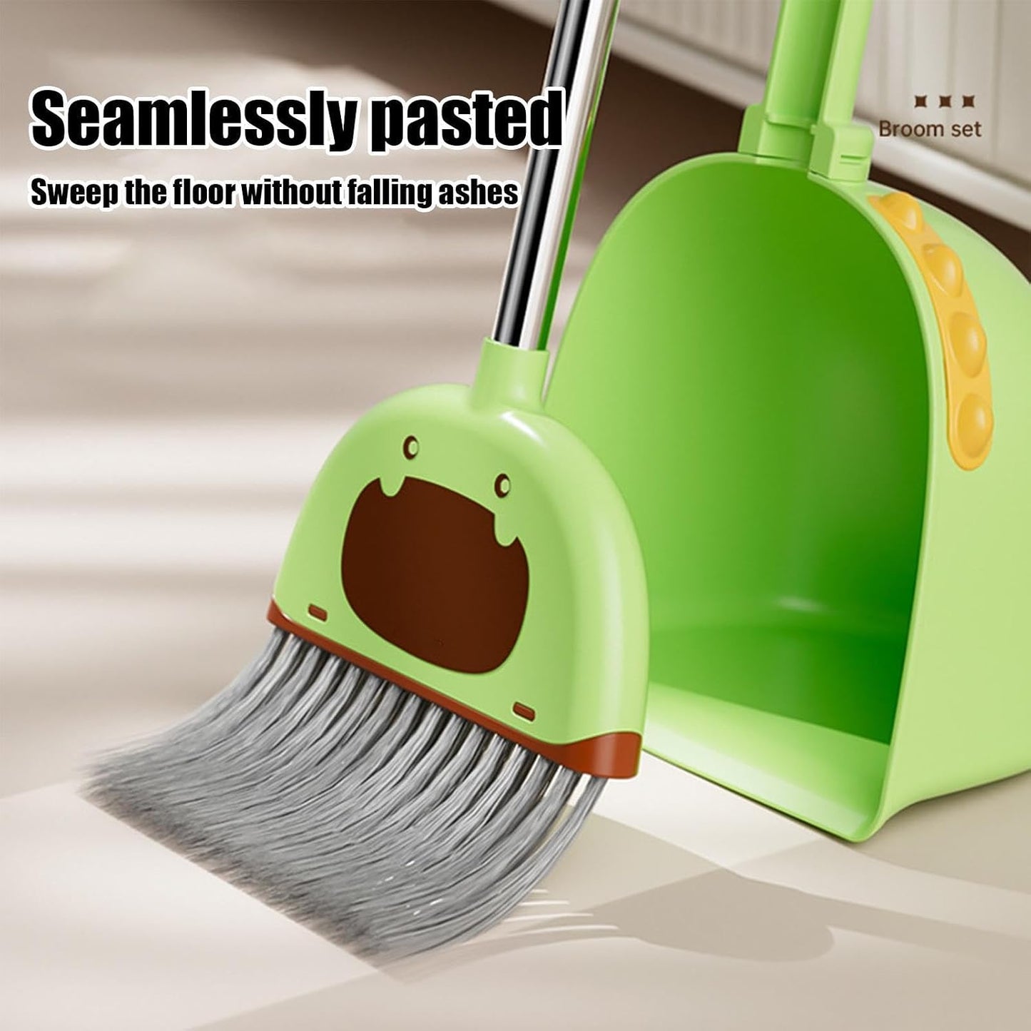 Toy Broom , Stylish, Dustpan – Premium Compact Versatile Lightweight Combo Set Kids Play, Learn Education Activities Preschool, Children Boys Girls | Preschool Children Boys and Girls