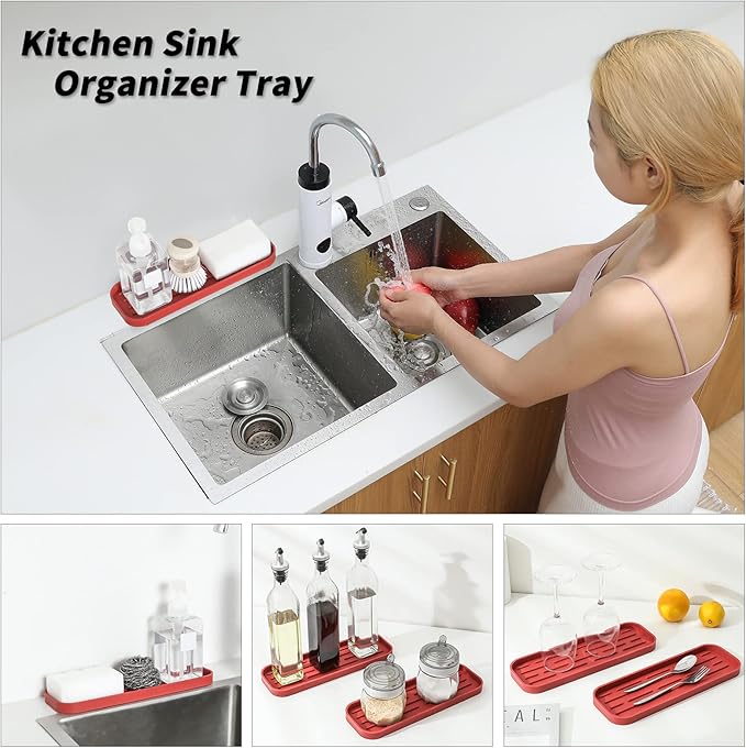 Silicone Kitchen Sink Organizer Tray - Image 3