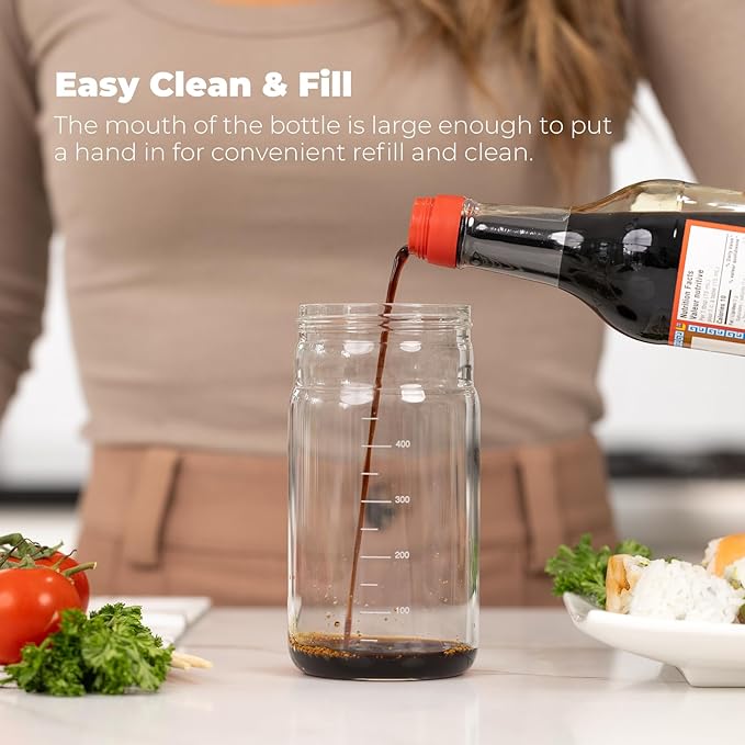 Zuutii Olive Oil Dispenser Bottle 18.6oz – Auto Flip Glass Vinegar Bottle - Image 5