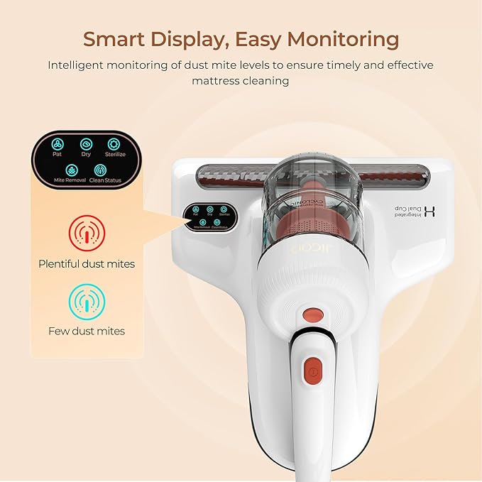 JIGOO J200 Improve Sleep Mattress Vacuum Cleaner Uv Sanitizing, Deep Cleaning - Image 3
