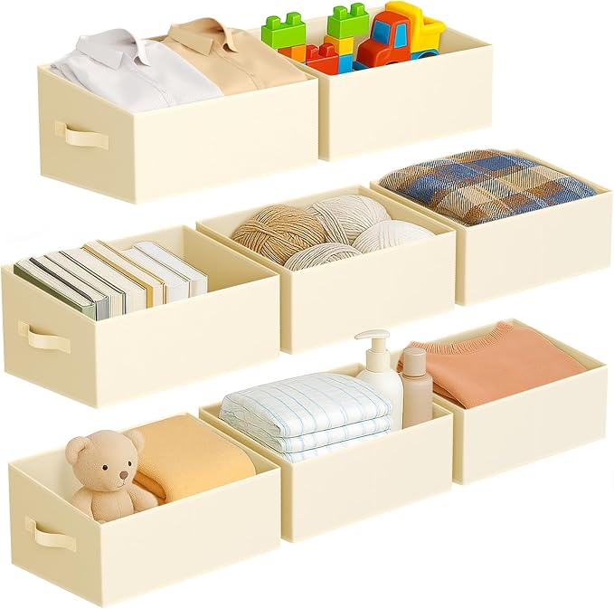 DIMJ Large Closet Storage Bins 8 Pack by DiMJ